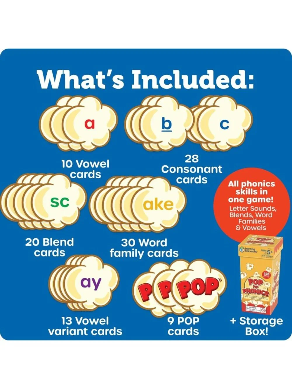 Phonics Flash Cards for Kids 5-7 | Fun Learning Games & Spelling Activities